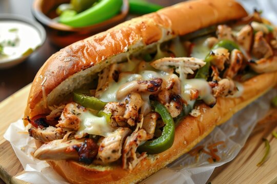 Ultimate Chicken Cheese Steak Sandwiches