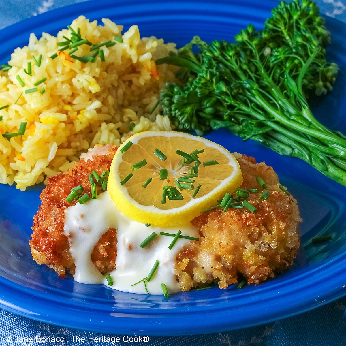Lemon Pecorino Crusted Chicken with Creamy Lemon Sauce second image