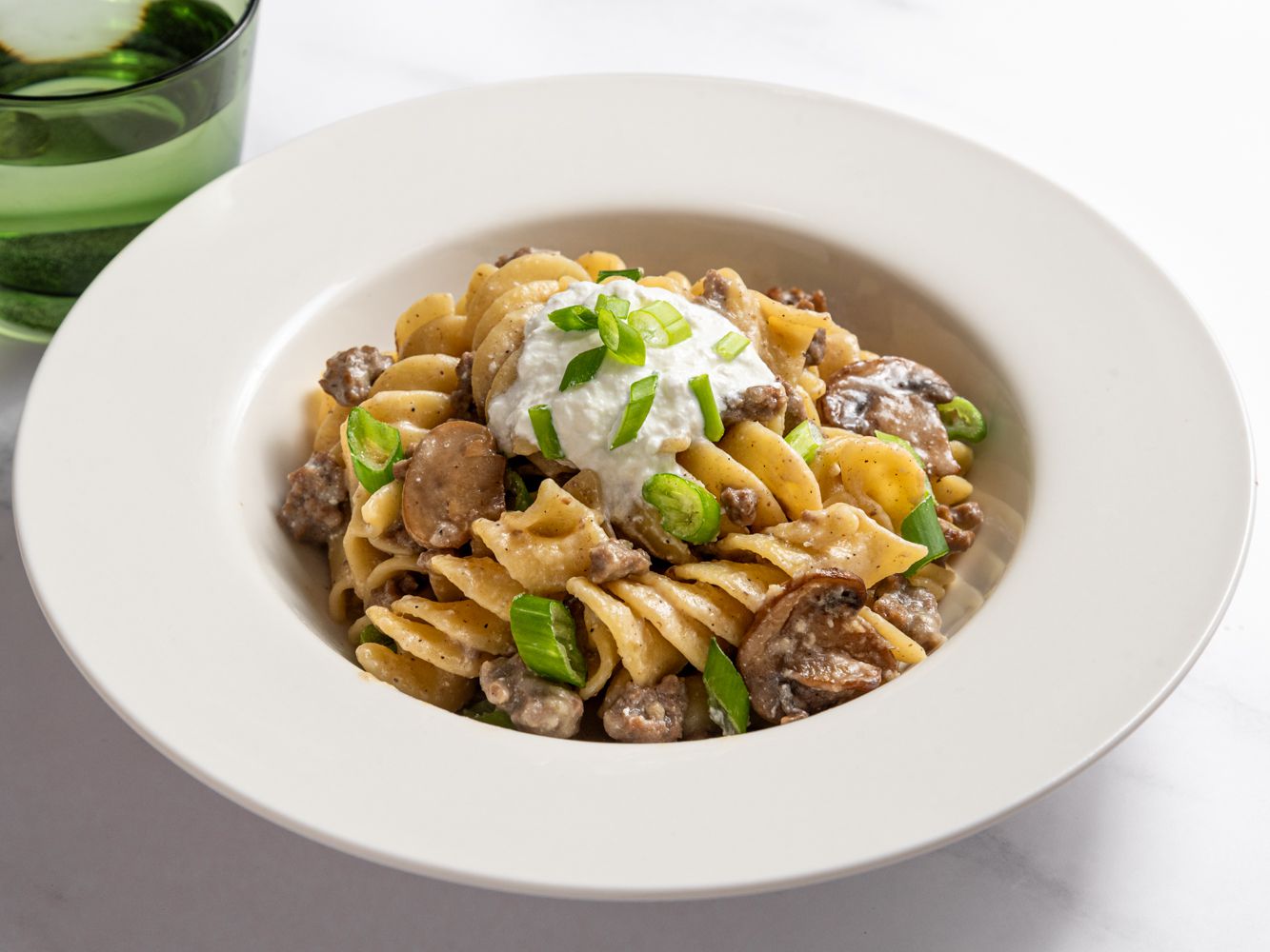 Beef Stroganoff with Egg Noodles: A Timeless Comfort Food process