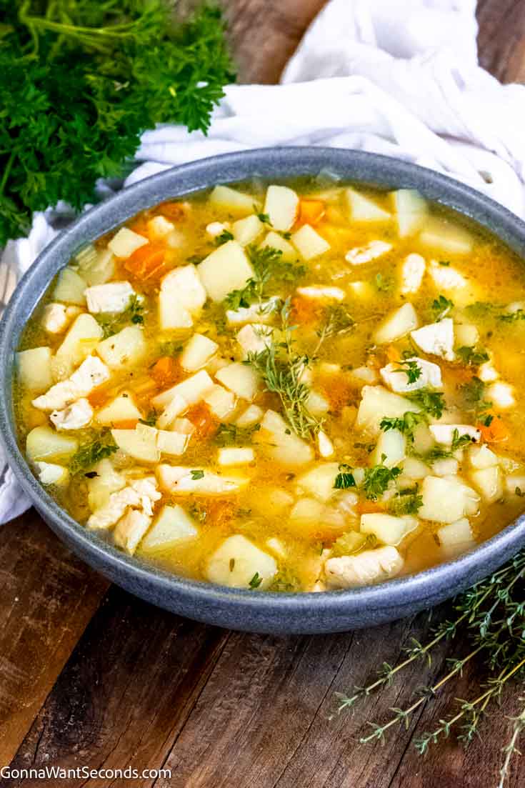 Chicken Potato Soup a Bowl of Comfort and Warmth presentation
