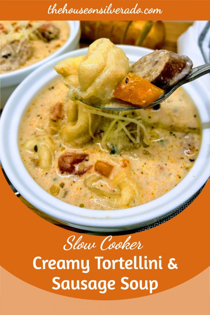 Slow Cooker Creamy Sausage Tortellini Soup: A Cozy One-Pot Wonder presentation