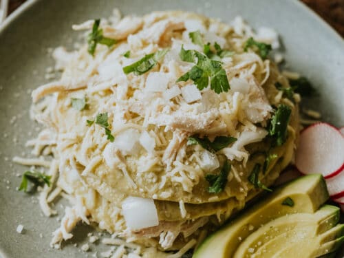 Moms Green Enchiladas ingredients