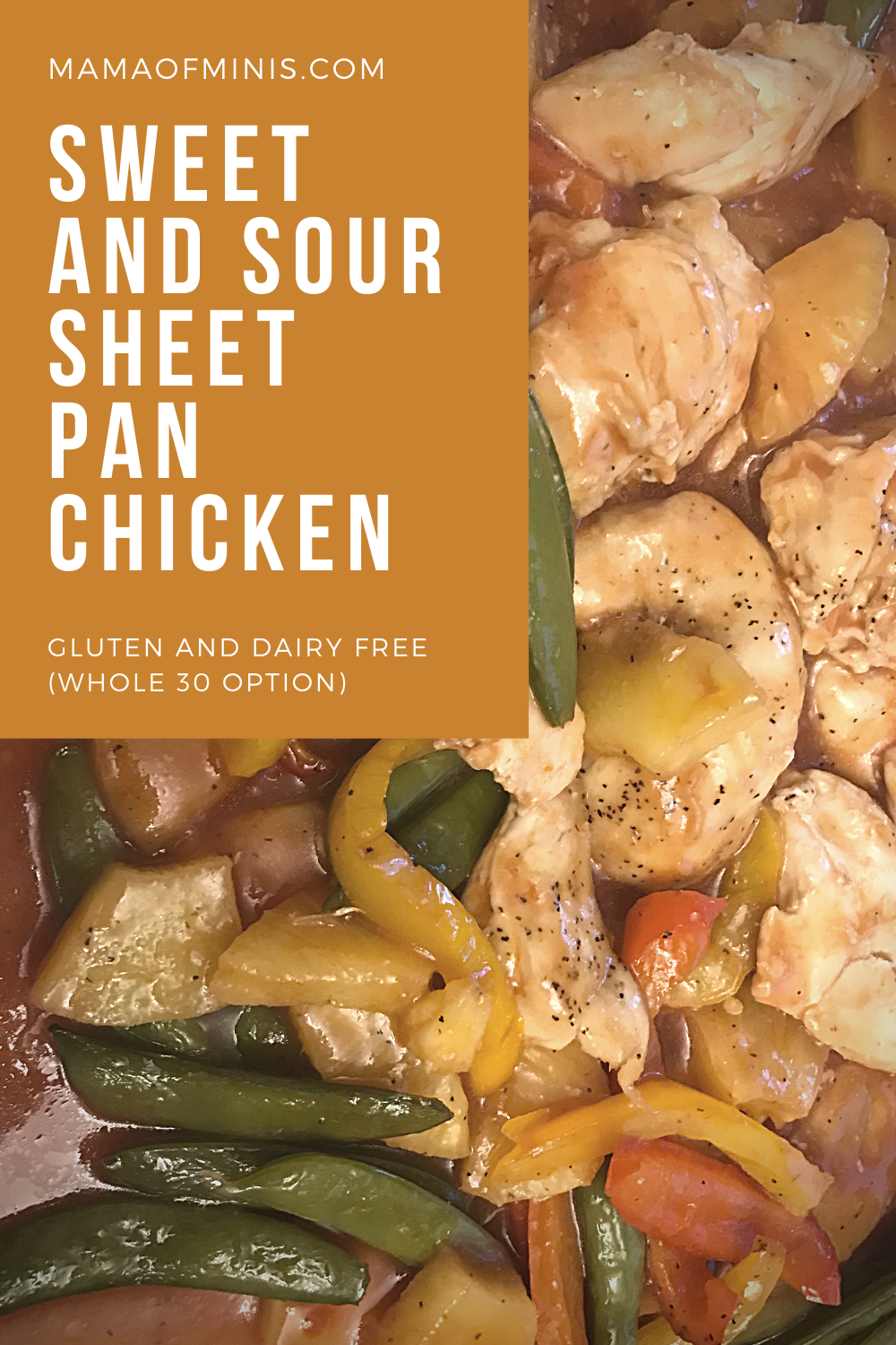 Sheet Pan Sweet and Sour Chicken