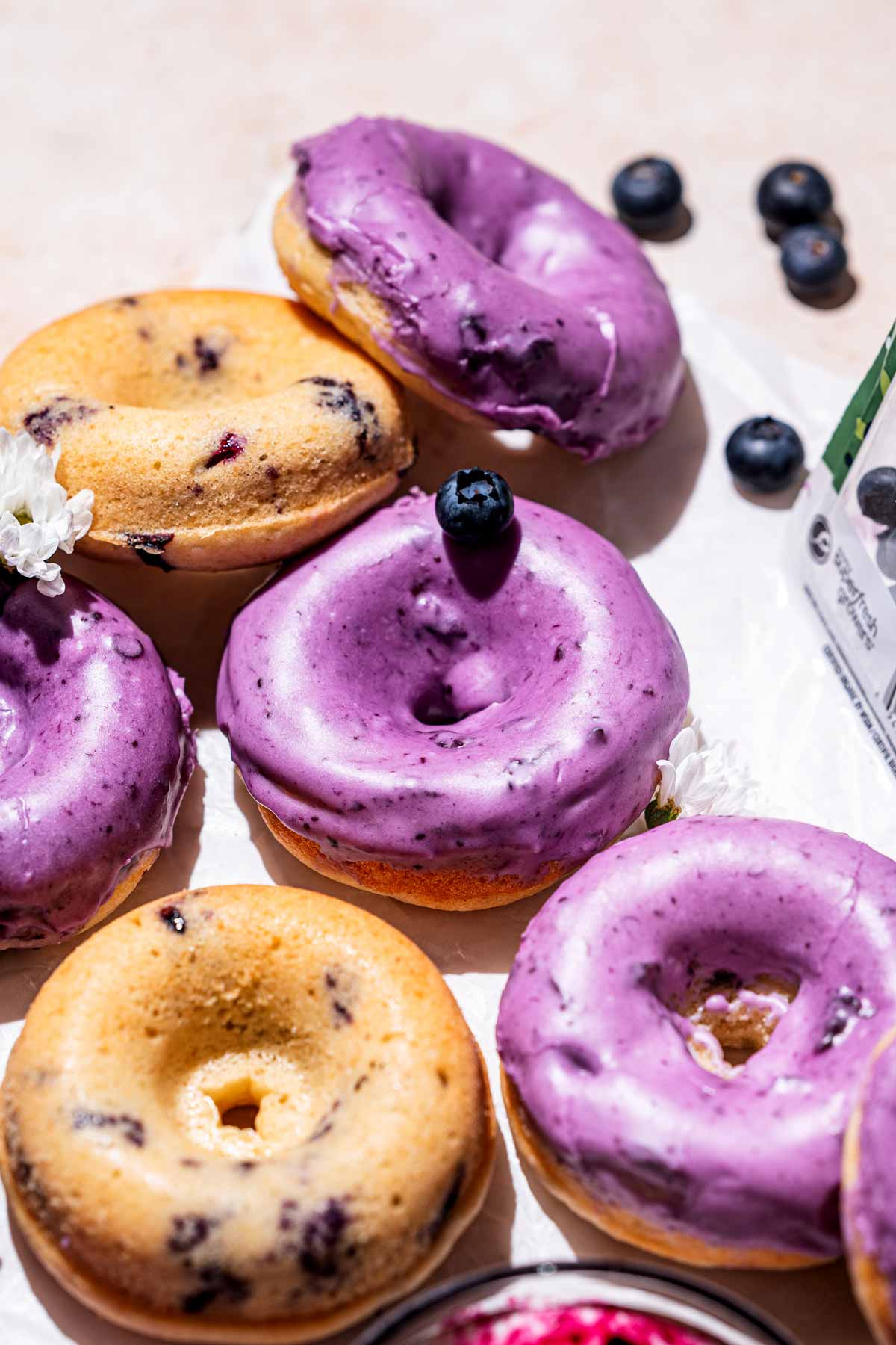 Blueberry Cake Donuts