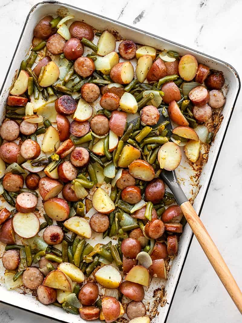 Sheet Pan Kielbasa Potatoes and Green Beans second image