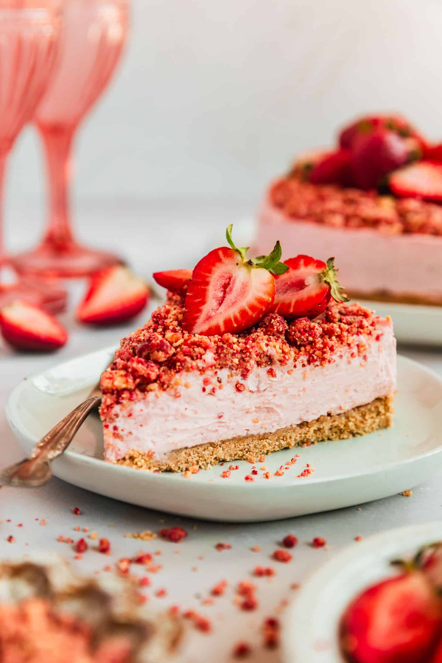 Strawberry Crunch Cheesecake a Decadent Dessert to Savor second image