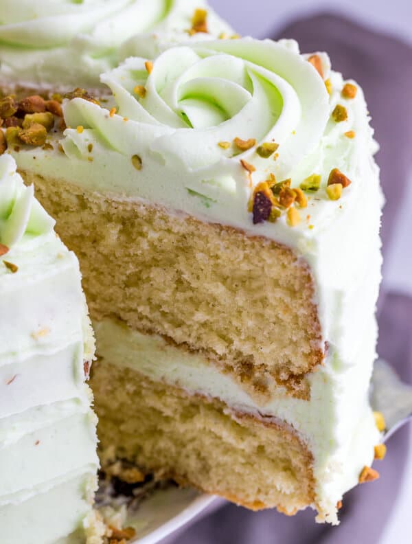 How to Make a Light and Airy Vanilla Bean Pistachio Cake process