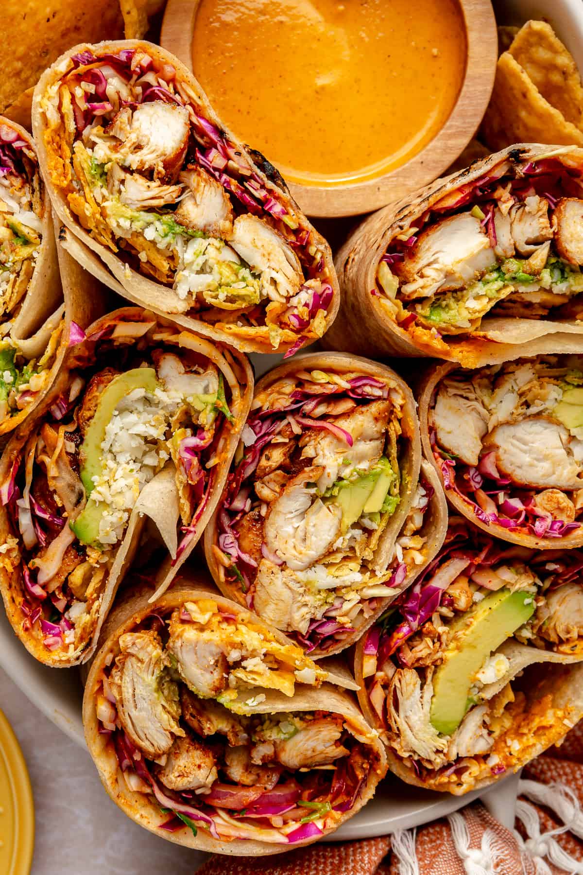 Southwest Chicken Wrap presentation